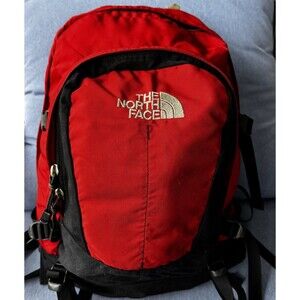 The North Face Hot Shot Backpack Vintage Red/Navy Hiking Daypack 2010 SE